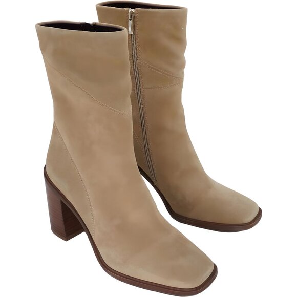 Franco Sarto Women's Stevie Mid-Calf Boot, Tan Suede, Size 9.5M - Picture 4 of 6